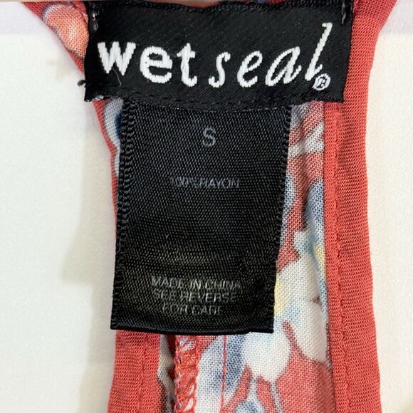 Wet Seat Vintage Y2K Floral Hi Low Midi Rayon Sleeveless Dress Women's‎ Sz Small - Picture 6 of 6